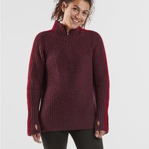 NWT KRIMSON KLOVER Groomer 1/4 Zip Sweater/ GREY